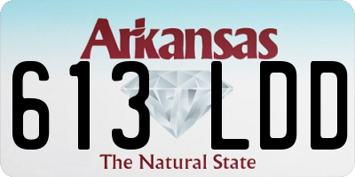 AR license plate 613LDD
