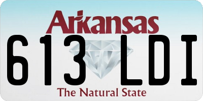 AR license plate 613LDI