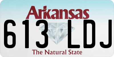 AR license plate 613LDJ