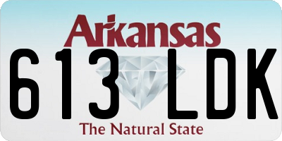 AR license plate 613LDK