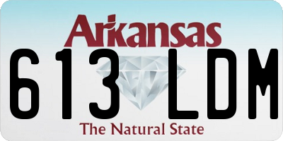 AR license plate 613LDM