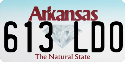AR license plate 613LDO