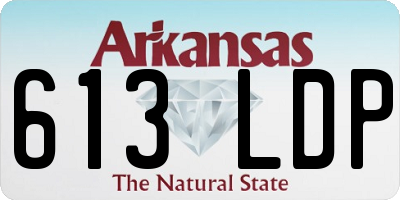 AR license plate 613LDP