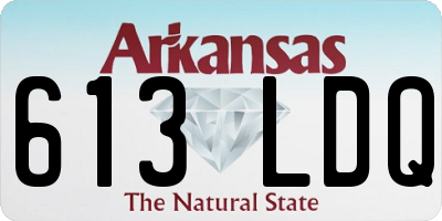AR license plate 613LDQ