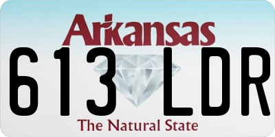 AR license plate 613LDR
