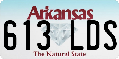 AR license plate 613LDS