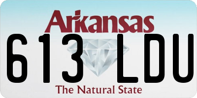 AR license plate 613LDU