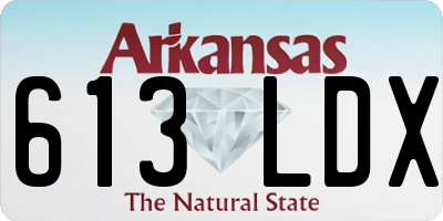 AR license plate 613LDX