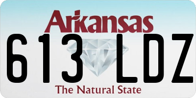 AR license plate 613LDZ
