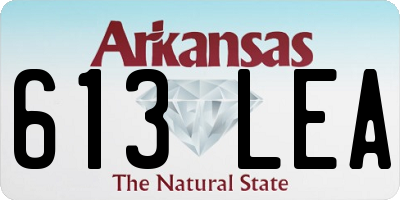 AR license plate 613LEA