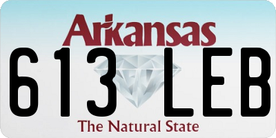 AR license plate 613LEB