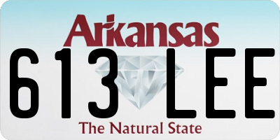 AR license plate 613LEE
