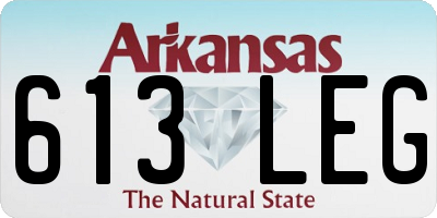 AR license plate 613LEG