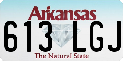 AR license plate 613LGJ