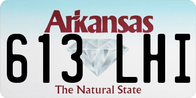 AR license plate 613LHI