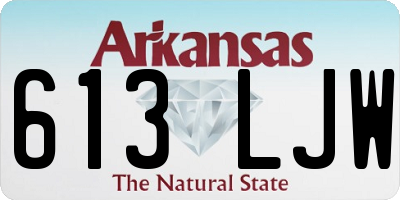AR license plate 613LJW