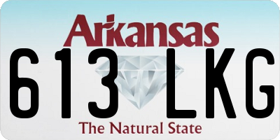 AR license plate 613LKG
