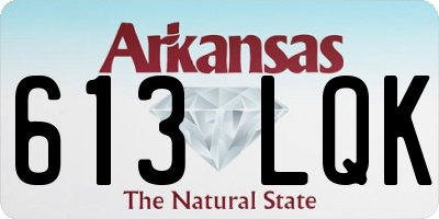 AR license plate 613LQK