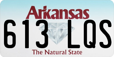 AR license plate 613LQS