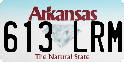 AR license plate 613LRM