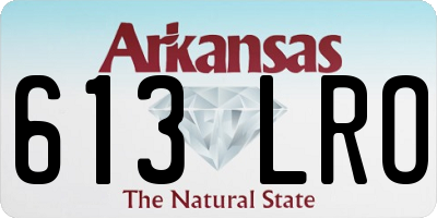 AR license plate 613LRO