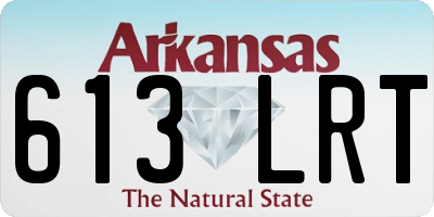 AR license plate 613LRT