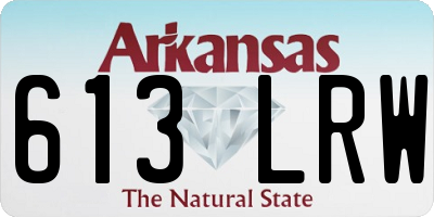 AR license plate 613LRW