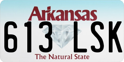 AR license plate 613LSK