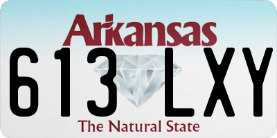 AR license plate 613LXY