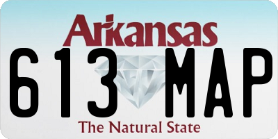 AR license plate 613MAP