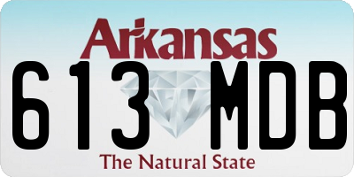 AR license plate 613MDB