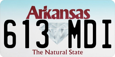 AR license plate 613MDI