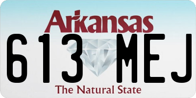 AR license plate 613MEJ