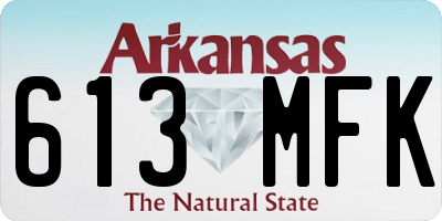 AR license plate 613MFK