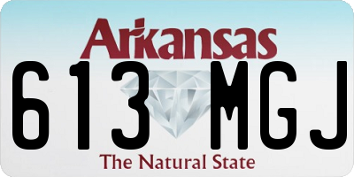 AR license plate 613MGJ