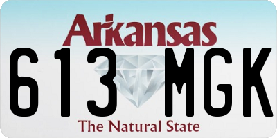 AR license plate 613MGK