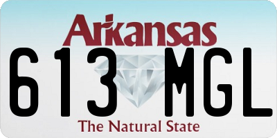 AR license plate 613MGL