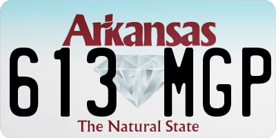 AR license plate 613MGP