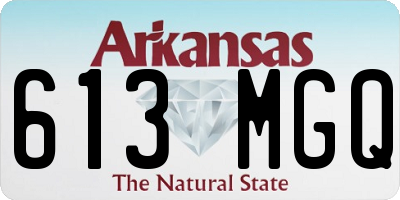 AR license plate 613MGQ