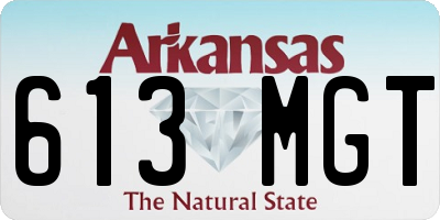 AR license plate 613MGT