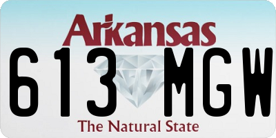 AR license plate 613MGW