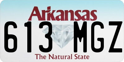 AR license plate 613MGZ