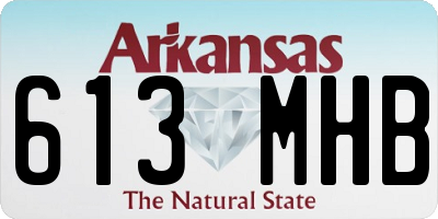 AR license plate 613MHB