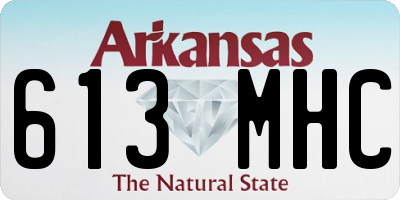 AR license plate 613MHC