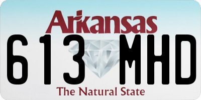 AR license plate 613MHD