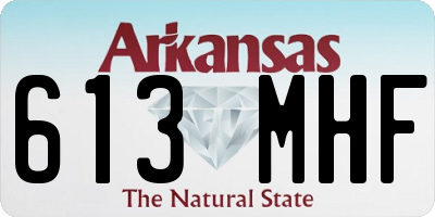 AR license plate 613MHF