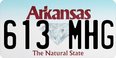 AR license plate 613MHG