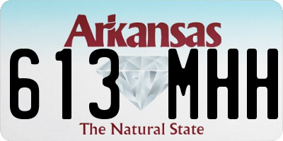 AR license plate 613MHH