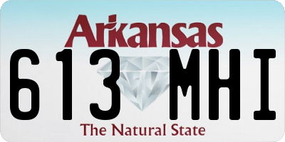AR license plate 613MHI