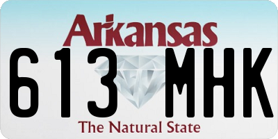 AR license plate 613MHK